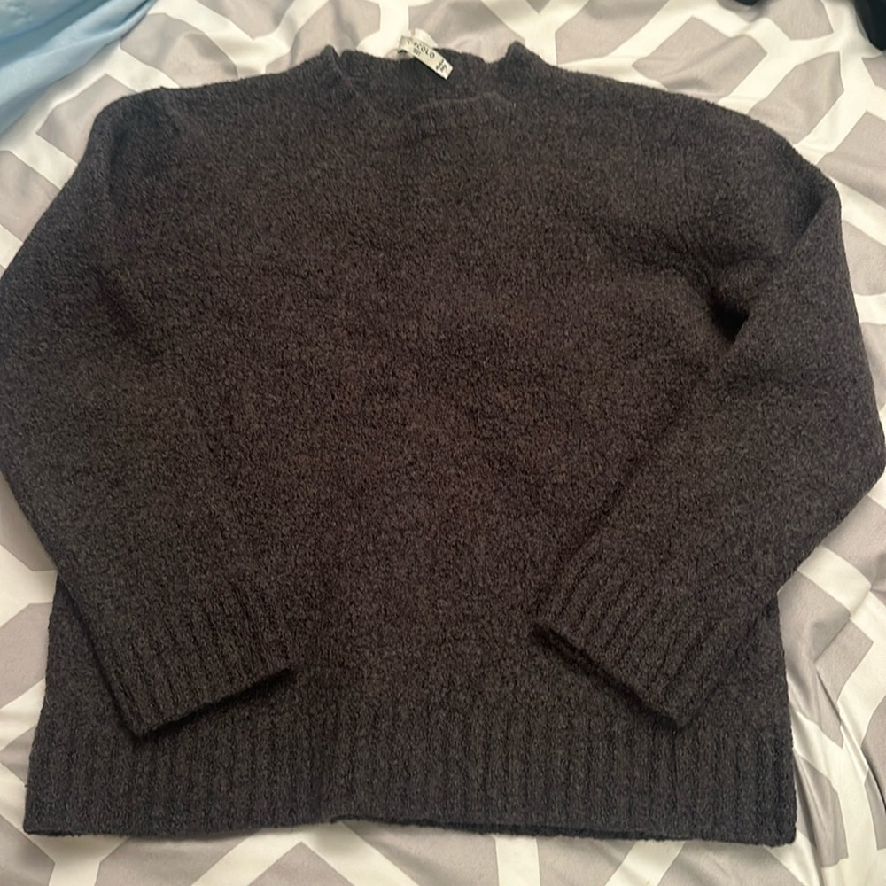 Circolo 1901 boys Wool cashmere blend gray sweater.